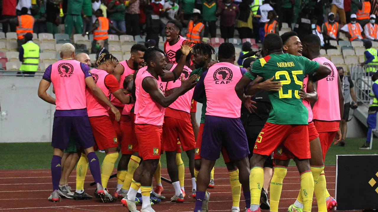 Cameroon stop Gambia to roar into semis