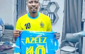 Former Sand Eagles captain,Abu Azeez, dusted   boots as he joined new club.